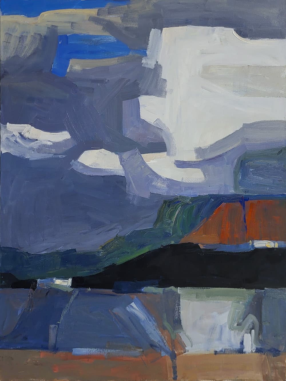Vancouver, BC, Diebenkorn, oil, painterly