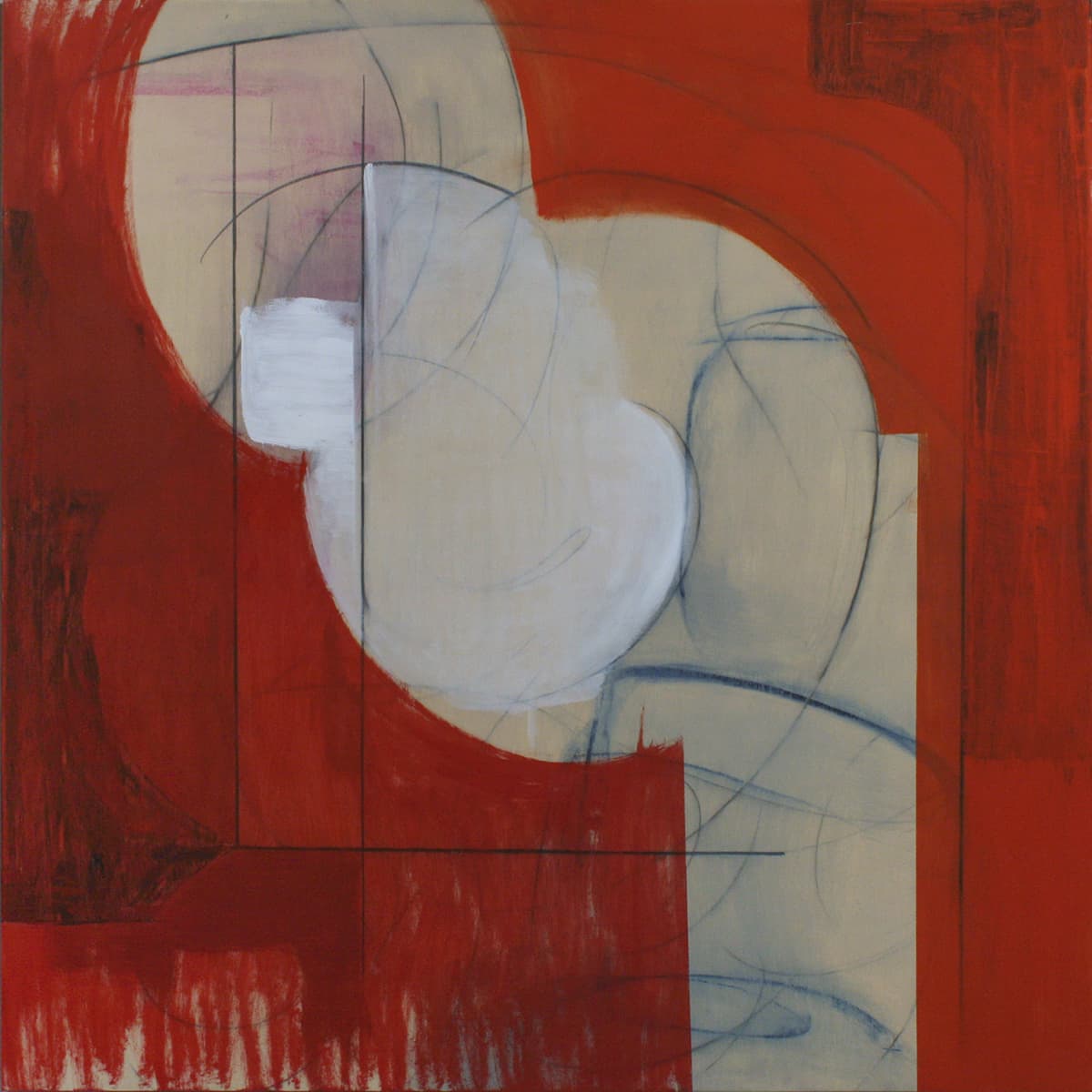 abstract art, mixed media, contemporary art, form, negative space, window