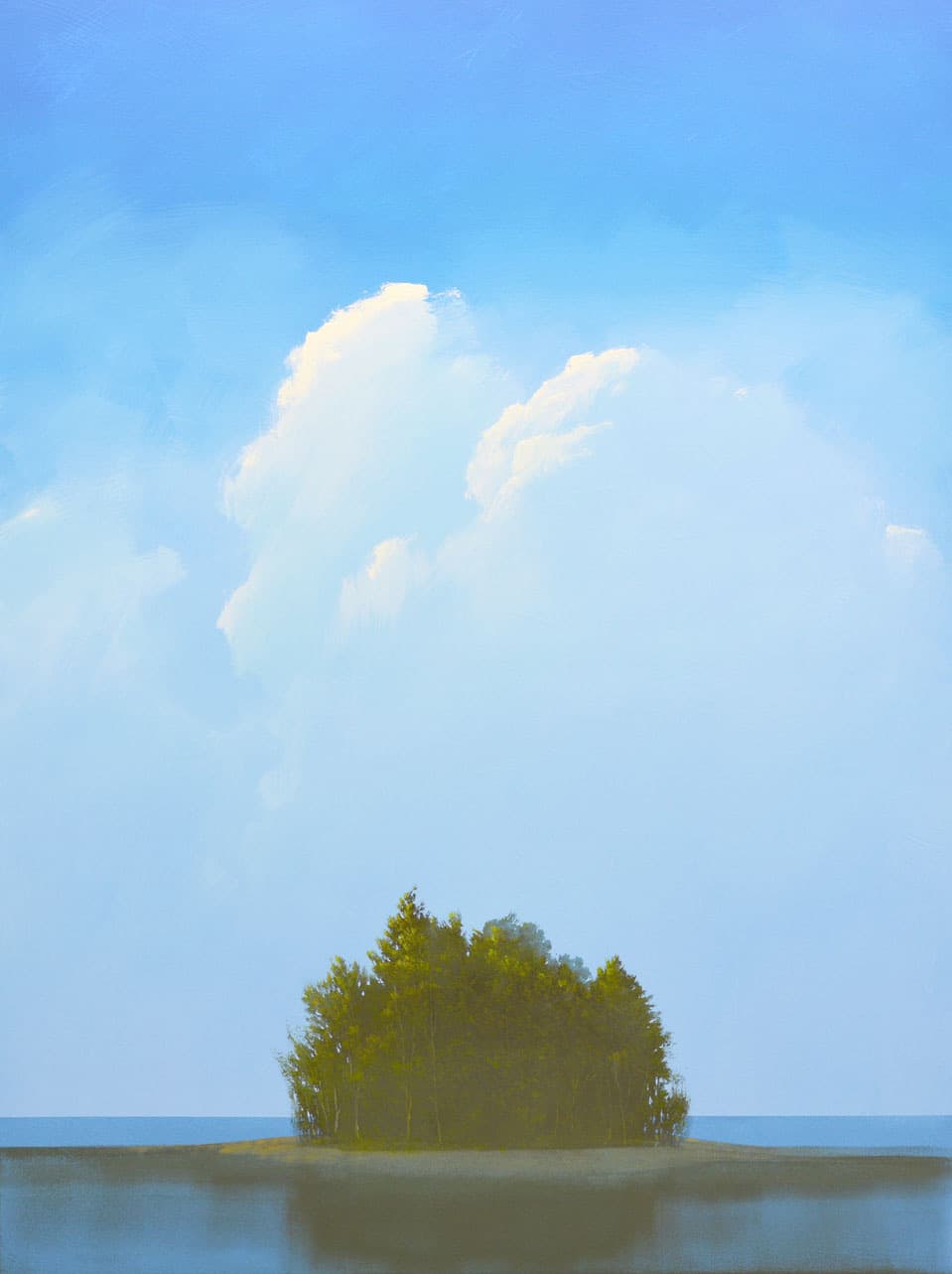 cloud bank, tree, deciduous, purple, fantasy, portrait, landscape, island, oasis