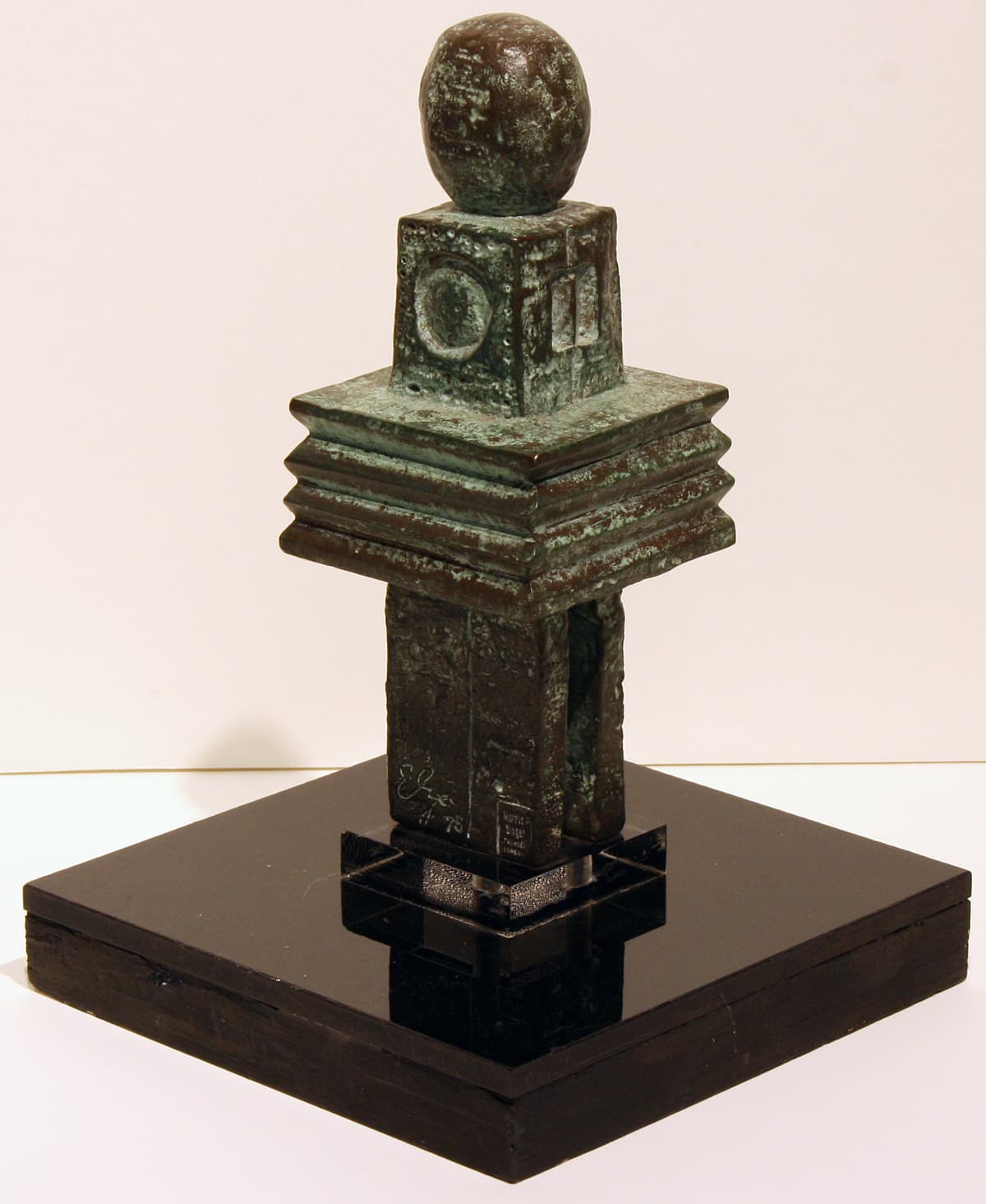 Sculpture, green, patina, Elza Mayhew, Limner Group, bronze, organic, Venice bienale, ballet, Morris Singer
