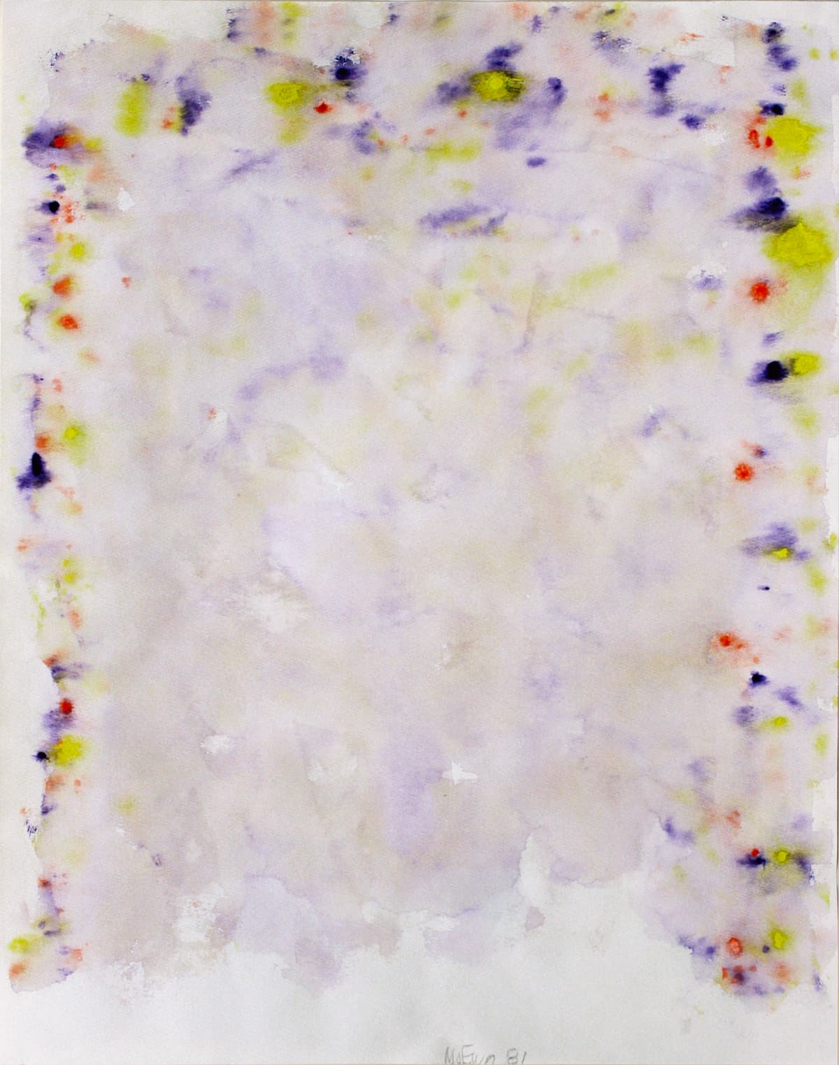 abstraction, abstract expressionism, Montreal, watercolor, purple, wash