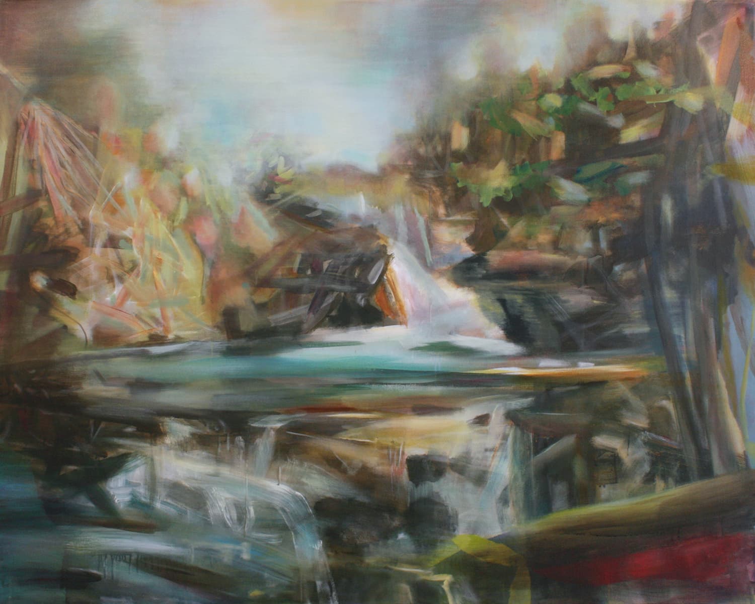 ethereal, dream-like, fantasy, landscape, Banff, artist retreat, water falls