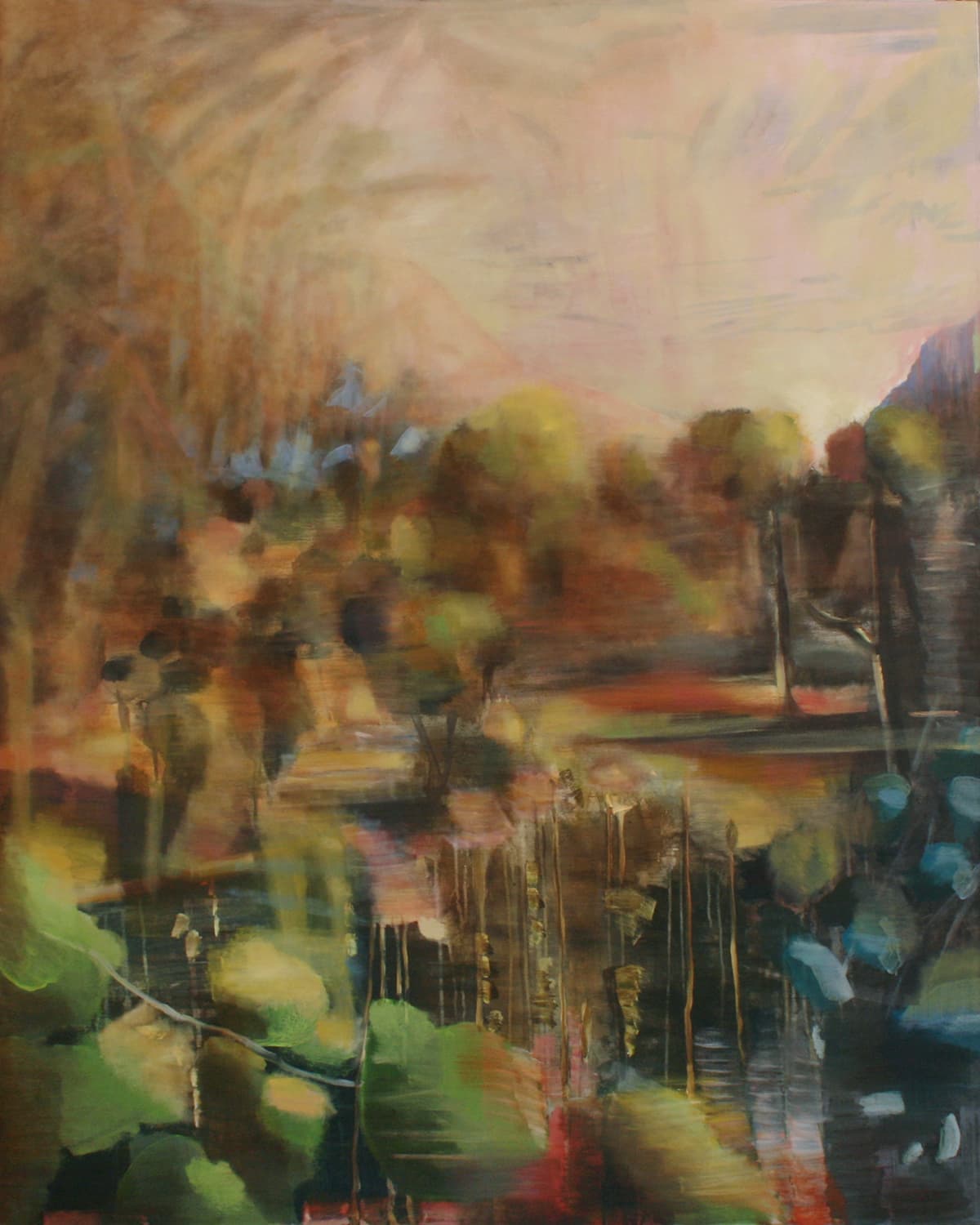 ethereal, dream-like, fantasy, landscape, imaginary, land, drips