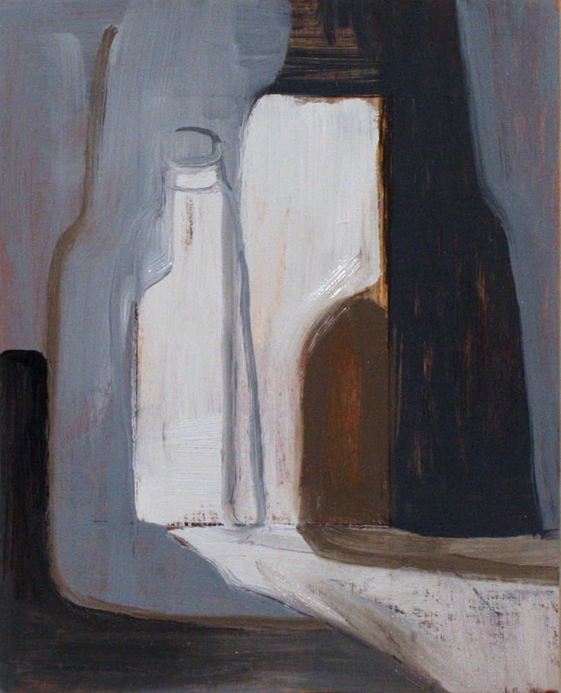 angular, abstract, yellow, pink, flesh-tones, expressionism