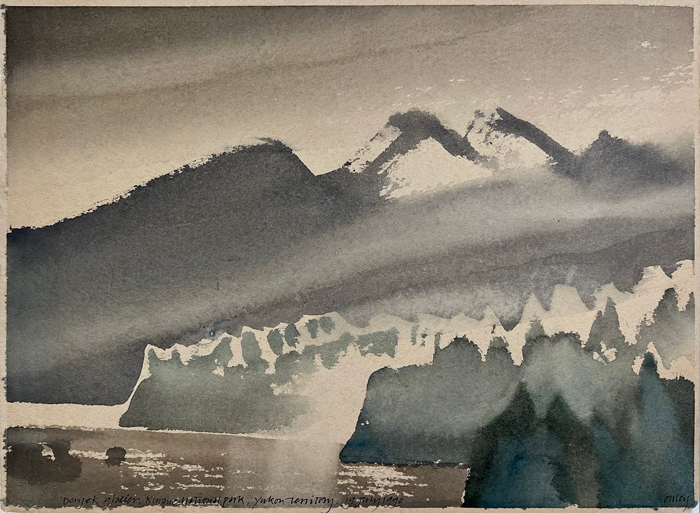 rocks, watercolour, British Columbia, Isle of Man, Canadian, islands, coastal, trees, inlet, water, solitude,Yukon. Plein Air