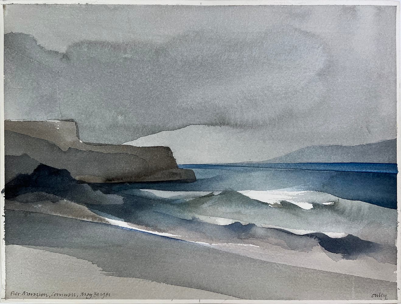 rocks, watercolour, British Columbia, Isle of Man, Canadian, islands, coastal, trees, inlet, water, solitude, Plein Air, Ocean