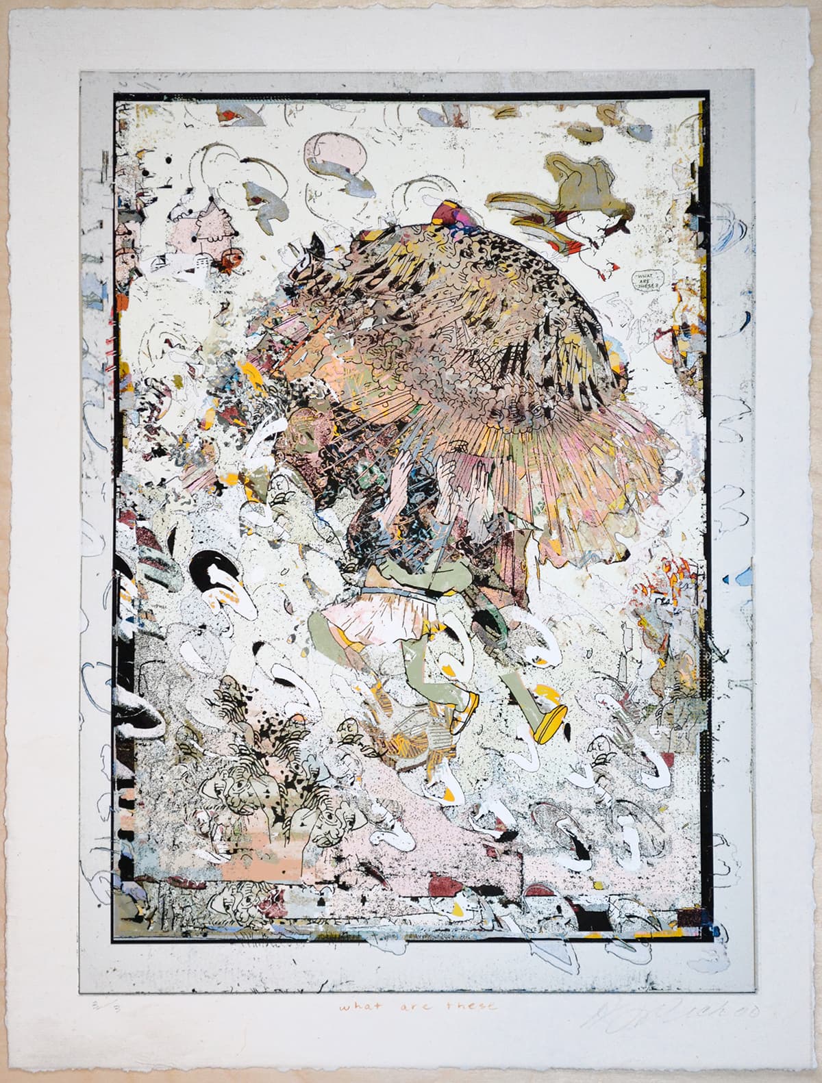 comic, folklore, mixed media, Edmonton, pastel