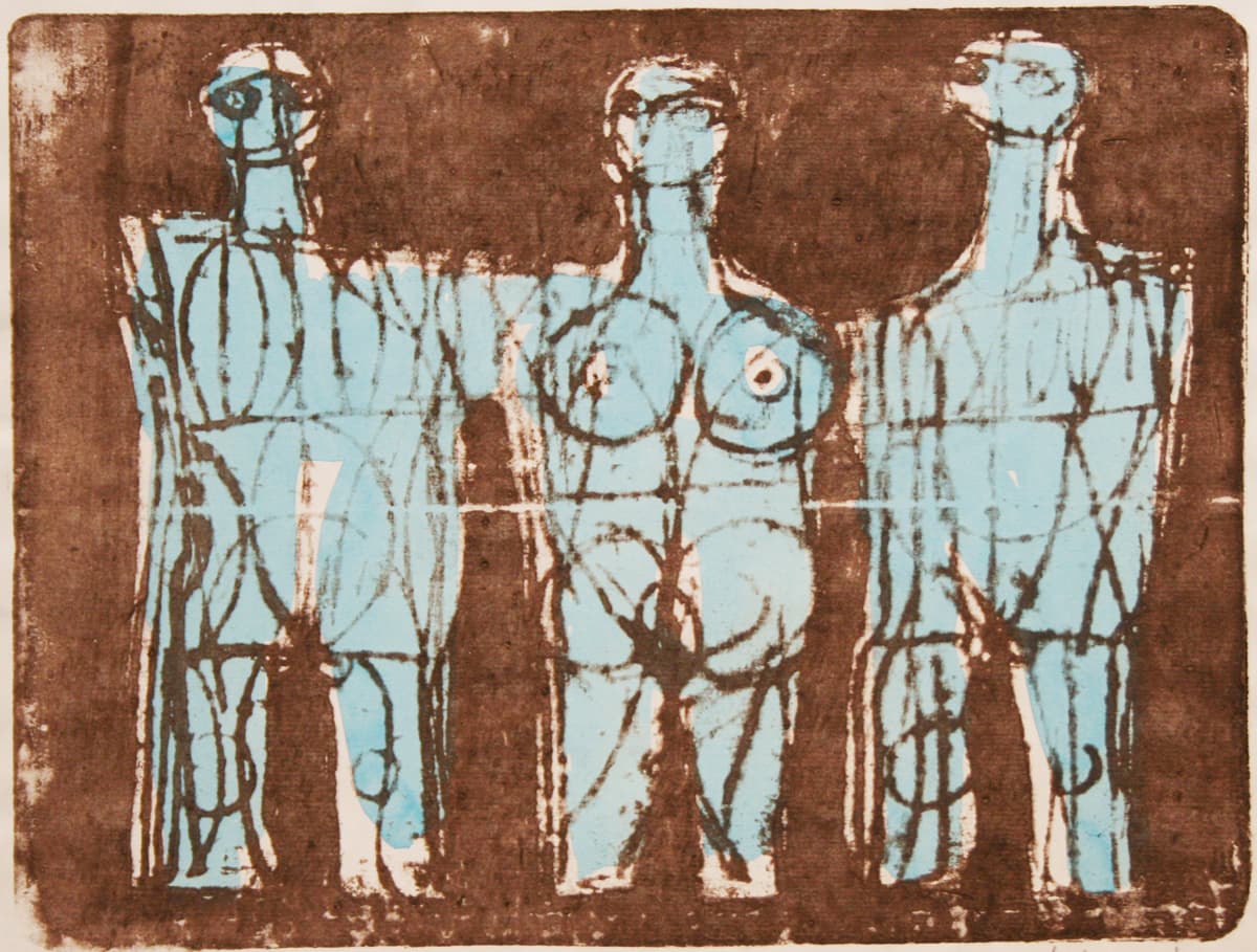 limner group, figurative, Greek mythology, myth, nude, City, travel, hand-colored, trinity