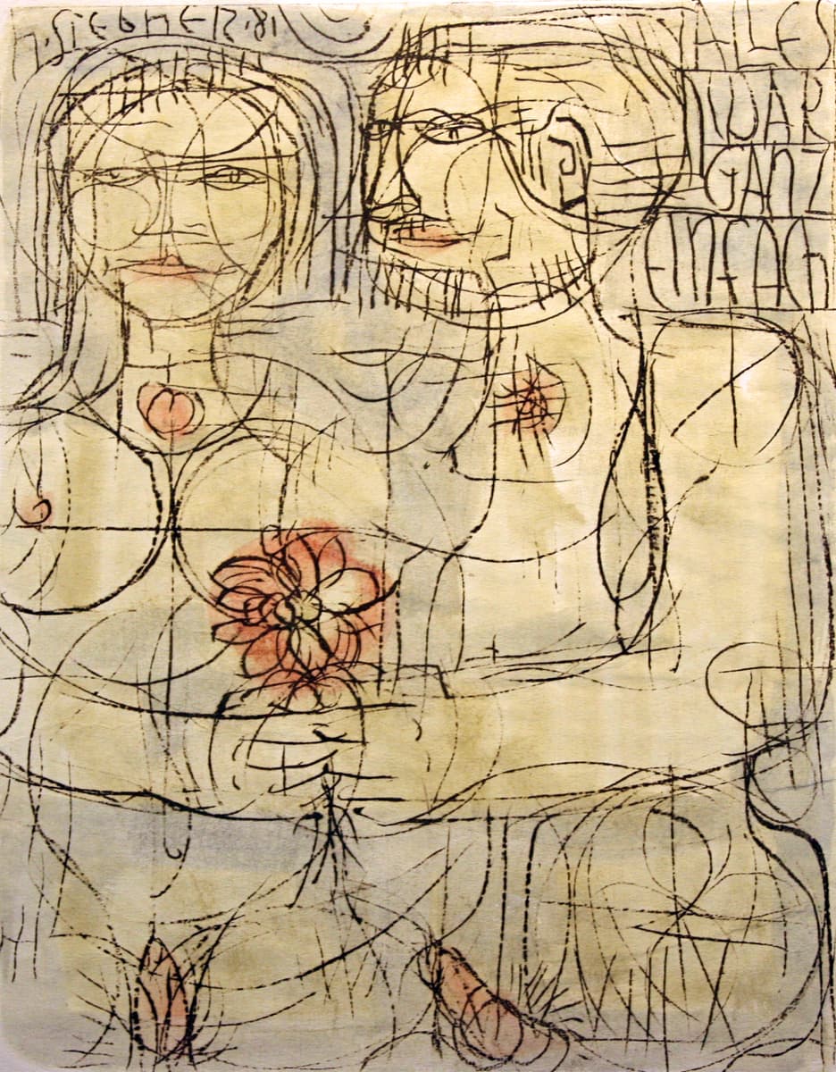 limner group, figurative, Greek mythology, myth, nude, City, travel, hand-colored, couple