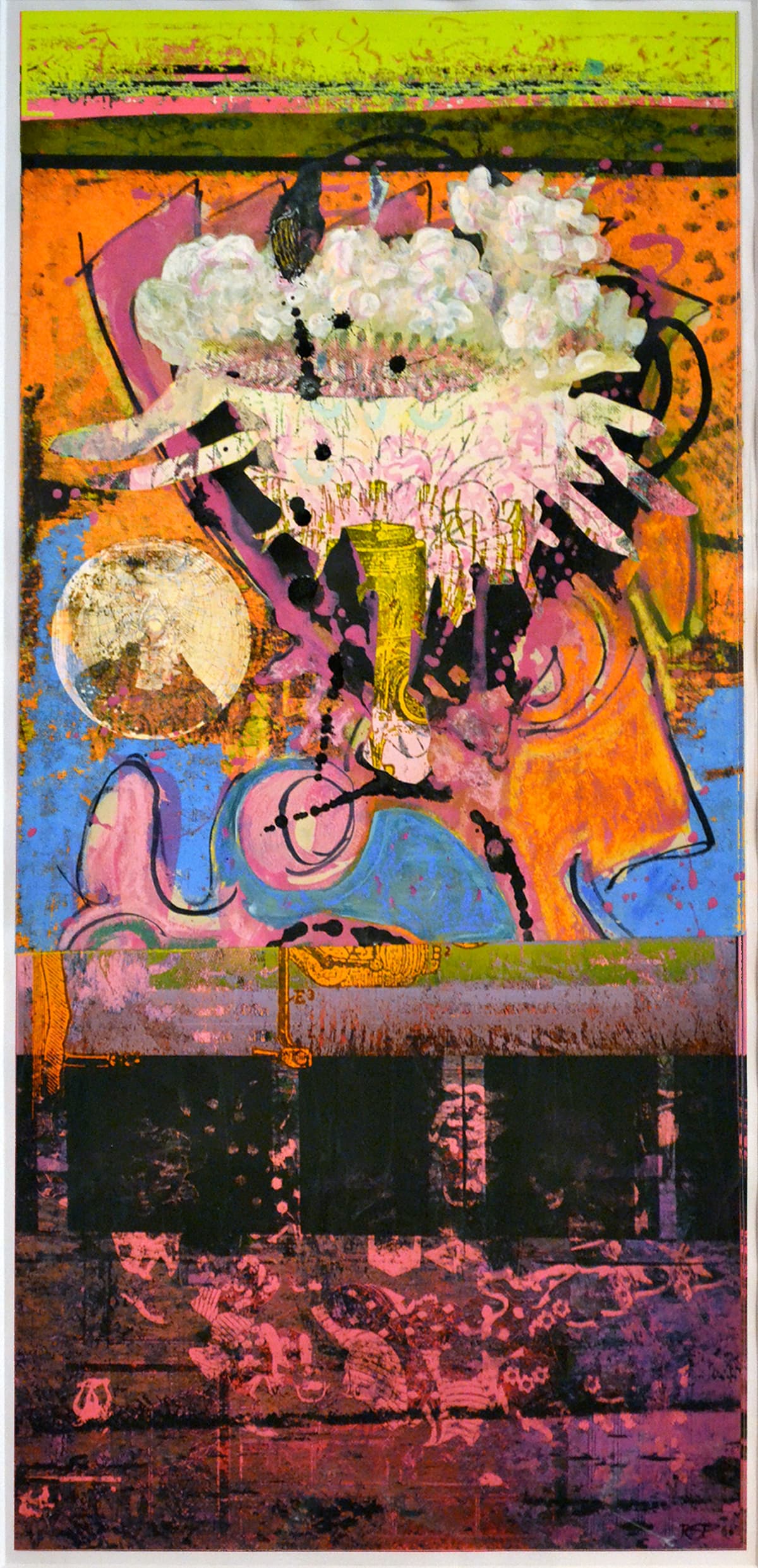 abstraction, mixed media, work on paper, artwork, Canadian artist