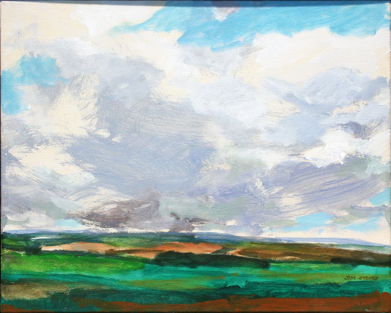 Grande Prairie, Alberta artist, landscape, prairies, green, impressionistic, painterly