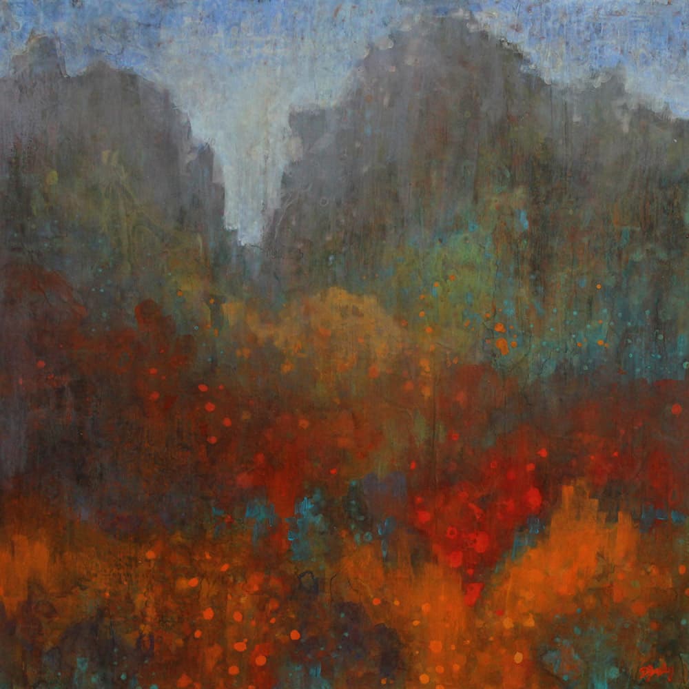 red, muted, soft color, red, landscape, Lethbridge