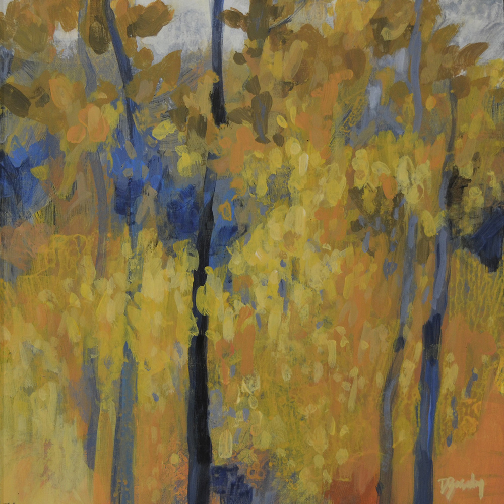 Alberta artist, landscape painter, turquoise, waters, rain, aspen