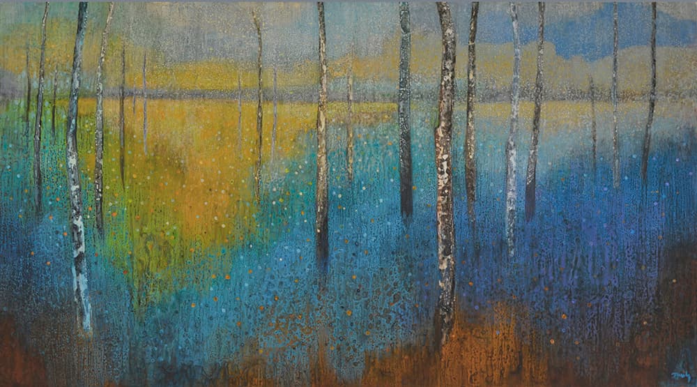 soft colours, off trail, old landscape, aspen, forest