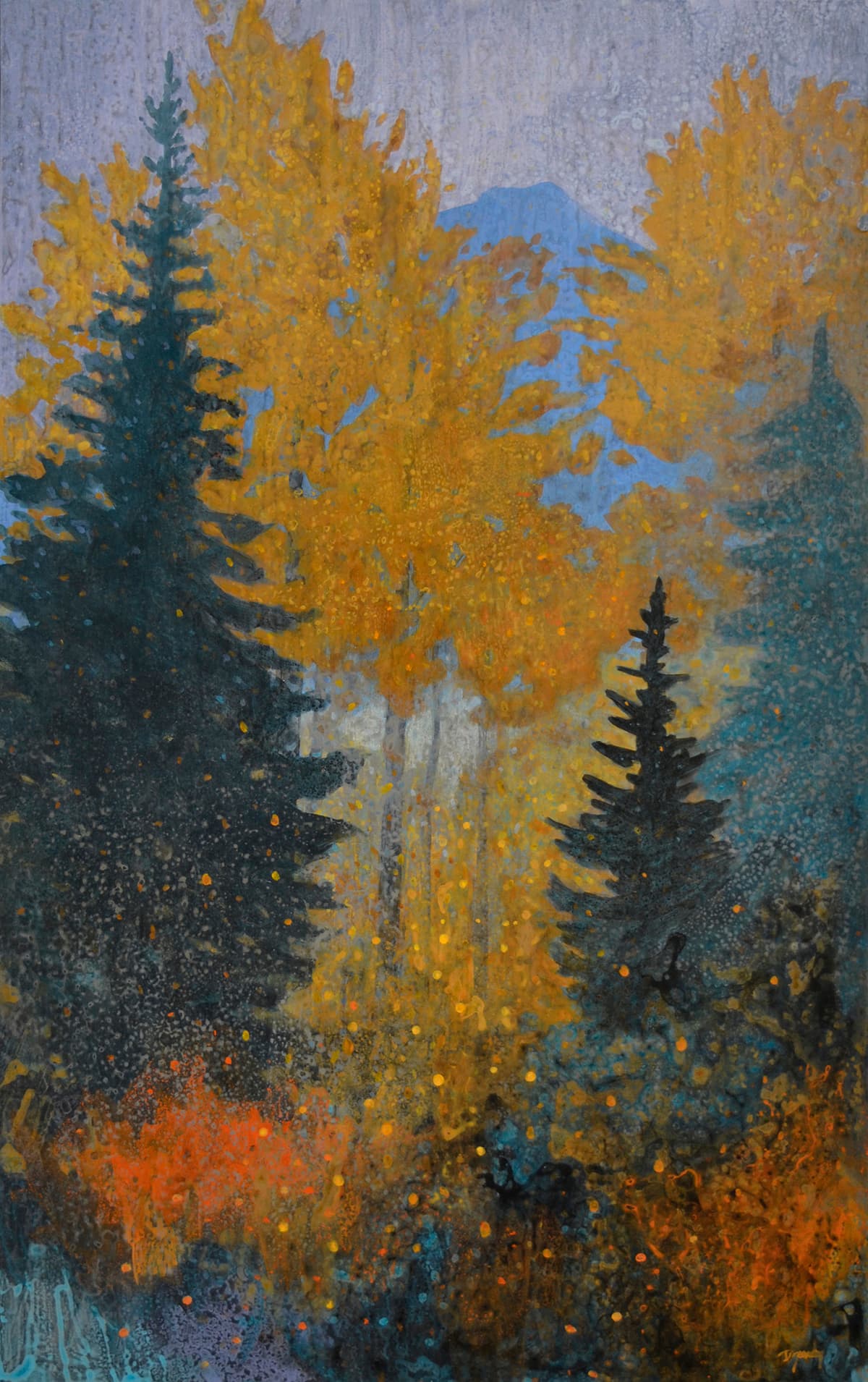 Kananaskis country, Provincial park, Landscape, Alberta, contemporary art, Canadian art, conifer