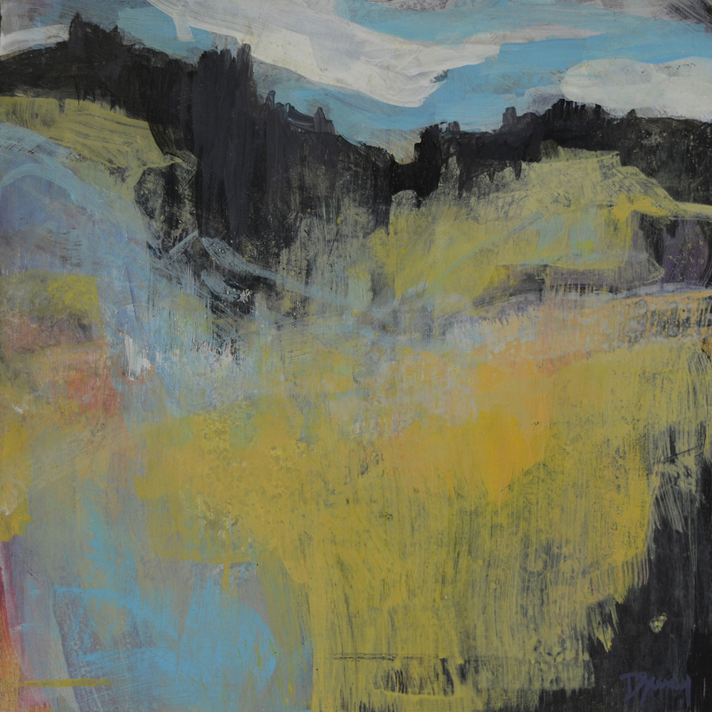 soft colours, off trail, old landscape, sky, opening, trees