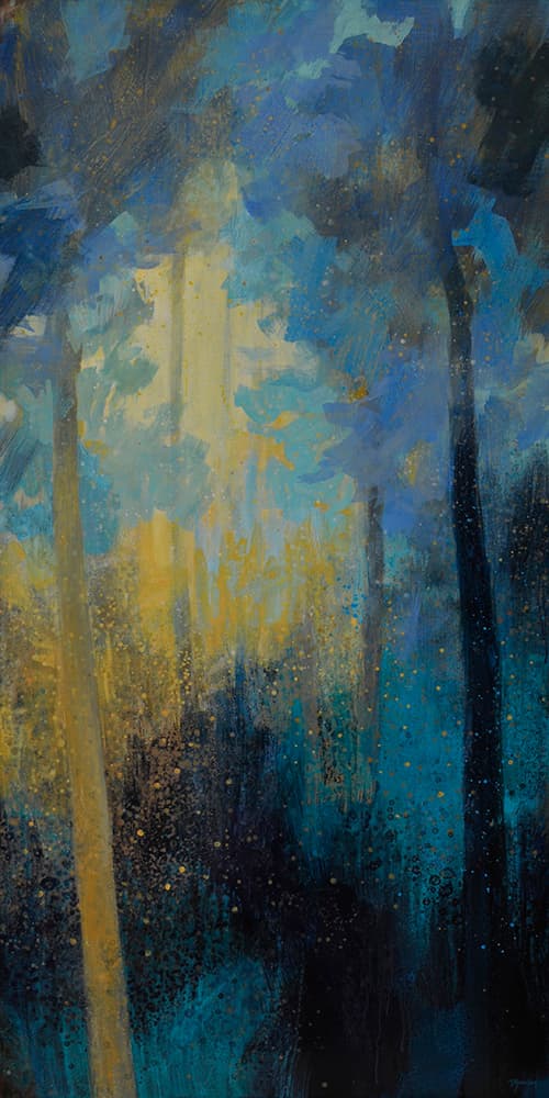 soft colours, off trail, old landscape, aspen, forest