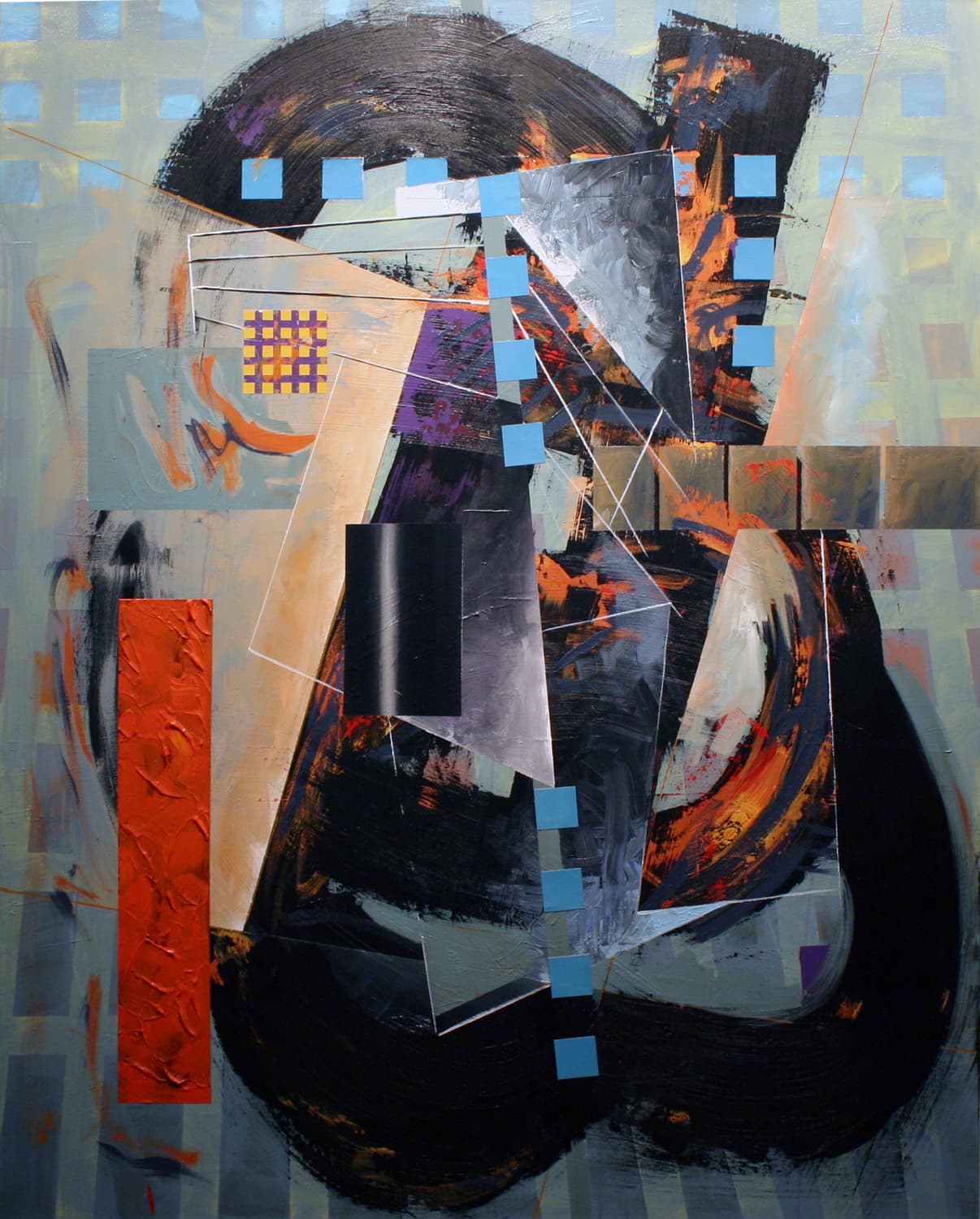 Abstraction, meditation, Toronto, colour field, muted, mathematic, arc, angle, fluid