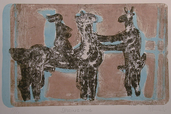 limner group, figurative, Greek mythology, myth, nude, City, travel, hand-colored, minotaur