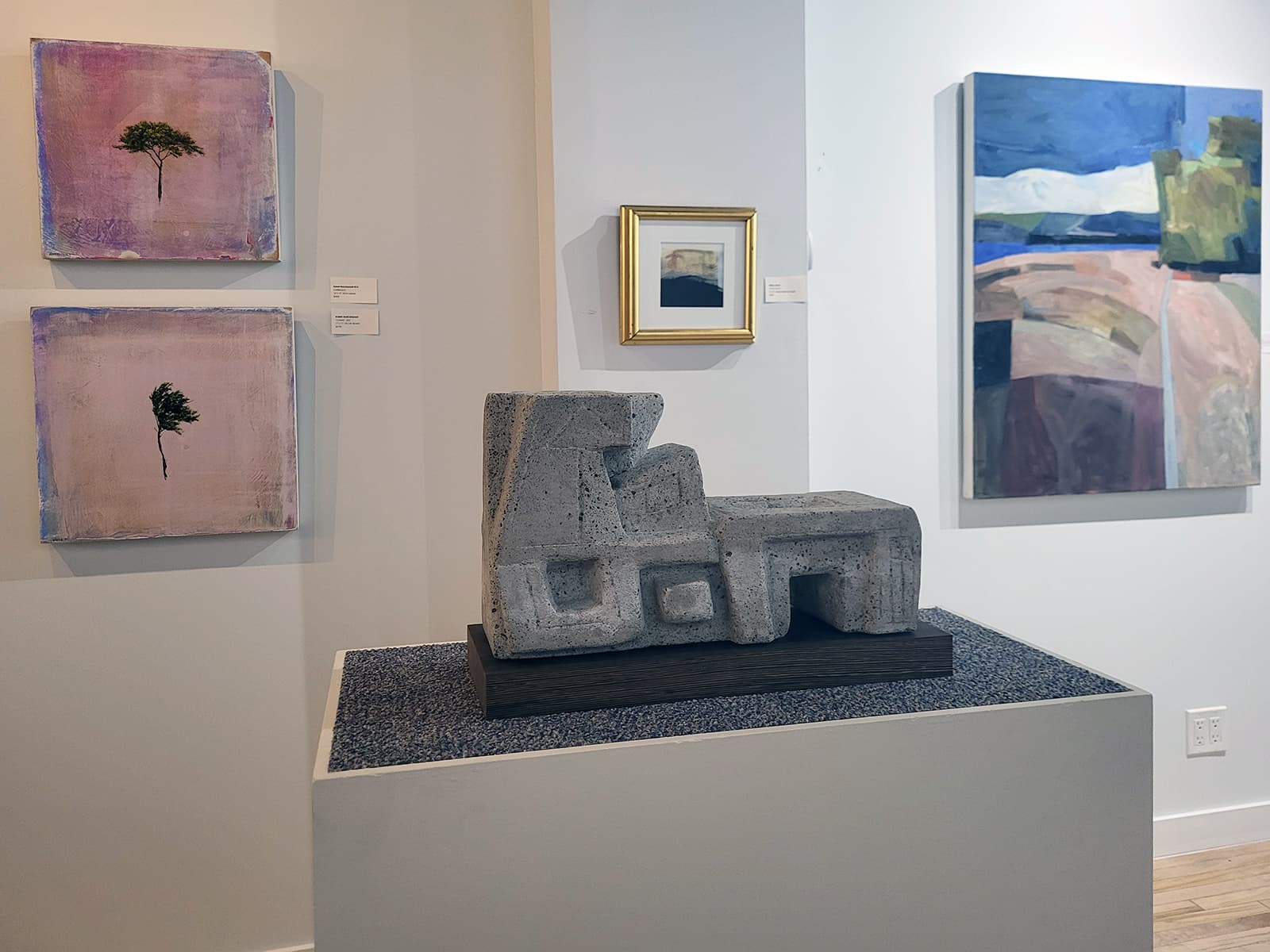 detailed image of Wallace Galleries New Space with works by Robert Marchessault, Nancy Boyd, Kai Liu and Elza Mayhew (Sculpture).