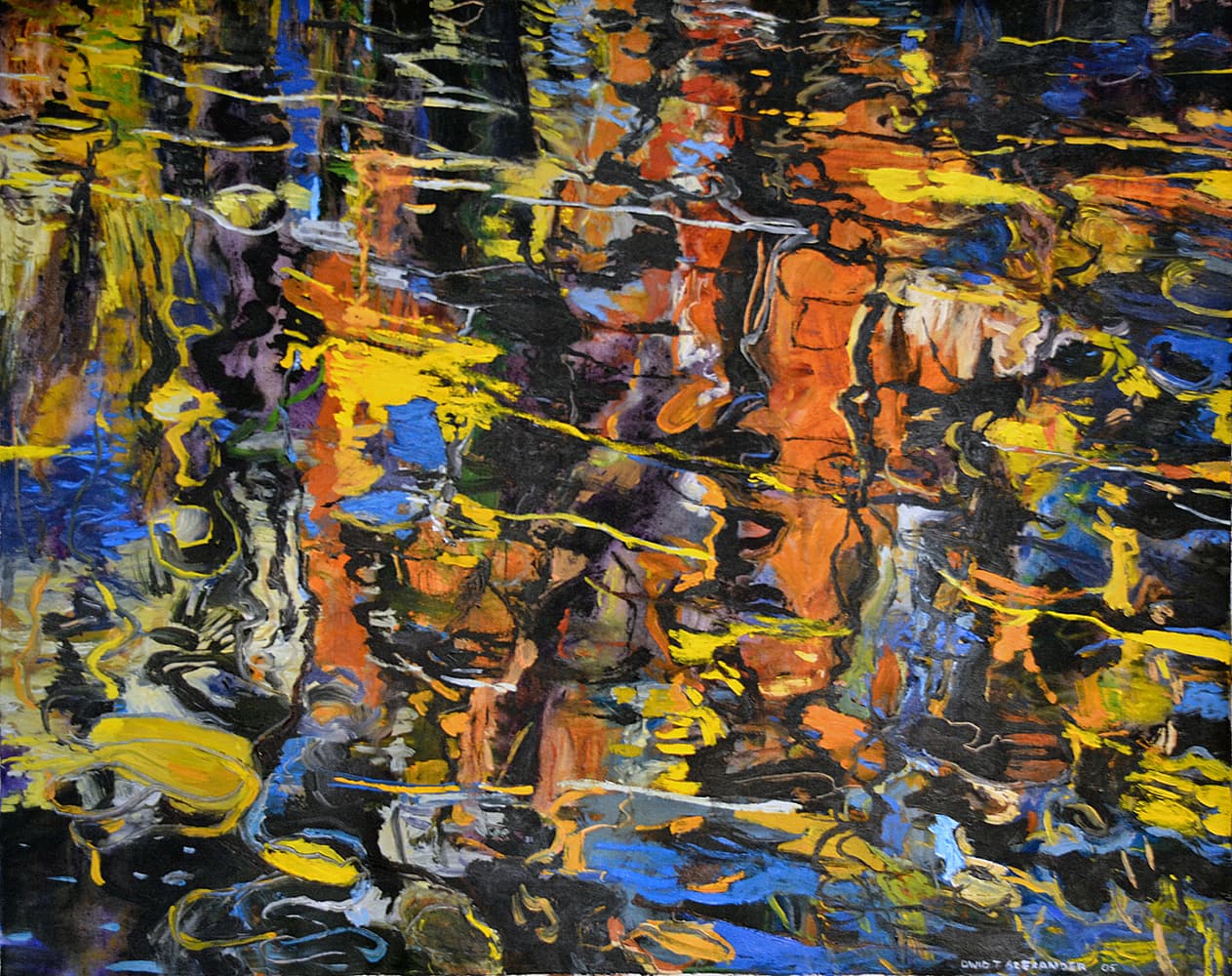 reflections, water, impressionism